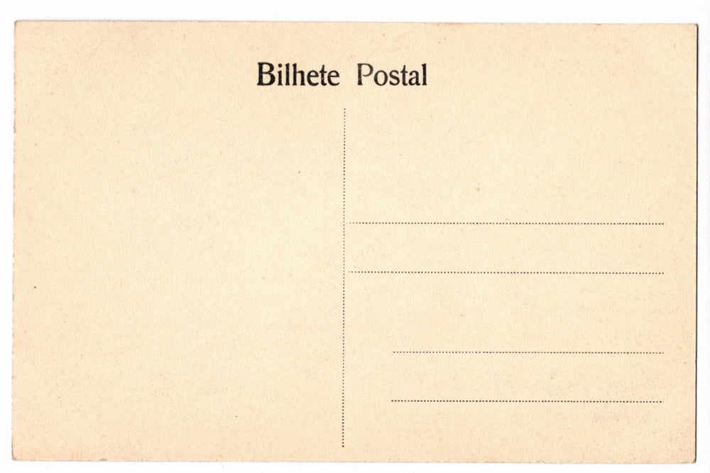 Vintage postcard with 'Bilhete Postal'.