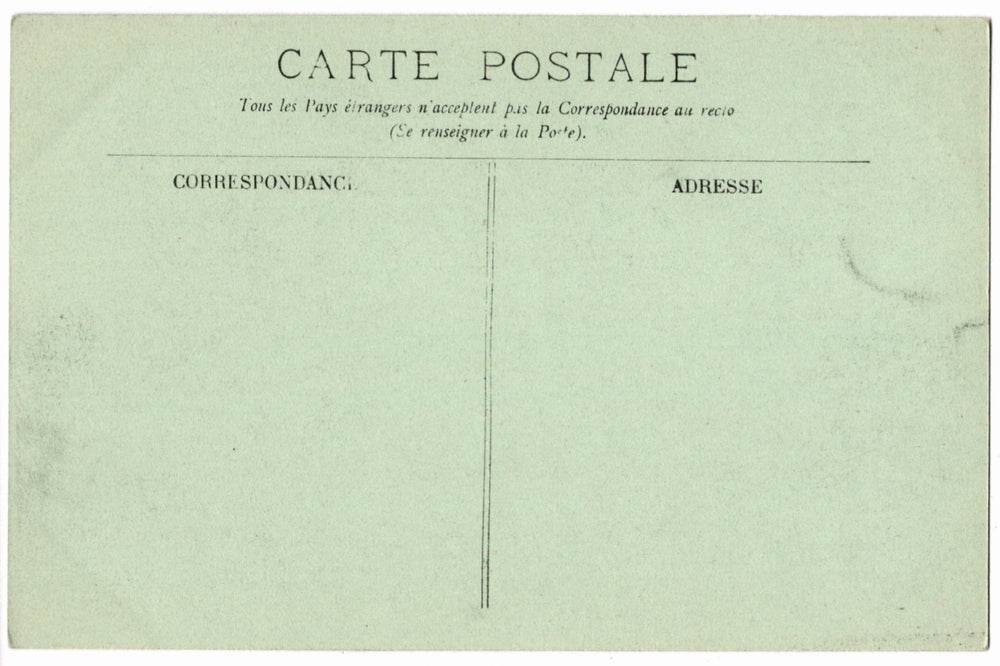 Back of a vintage French postcard.