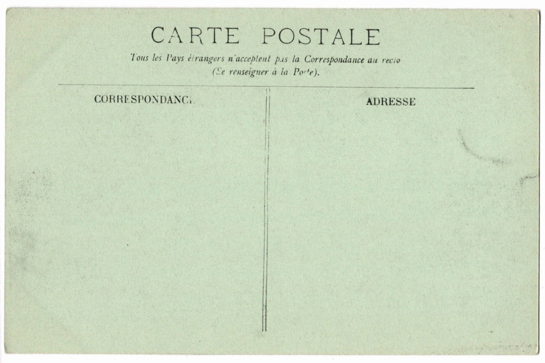 Back of a vintage French postcard.