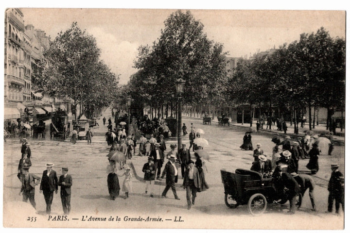 1905 Avenue of the Grand Army Paris France Vintage Postcard