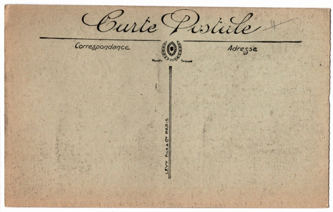 Vintage postcard back
