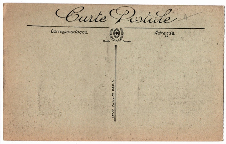 Vintage postcard back
