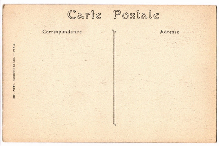 Back of a vintage postcard with 'Carte Postale' text and address lines.