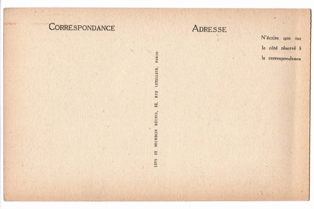 Back of a vintage postcard.
