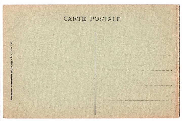 Back of a vintage postcard with 'CARTE POSTALE' text.