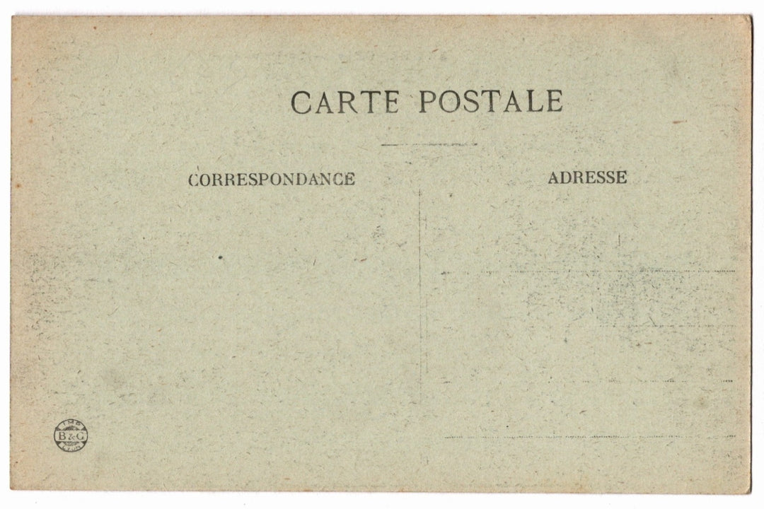 Vintage  postcard back'Carte Postale' text and address lines.