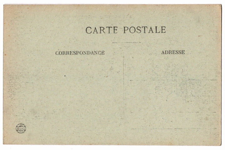 Vintage  postcard back'Carte Postale' text and address lines.