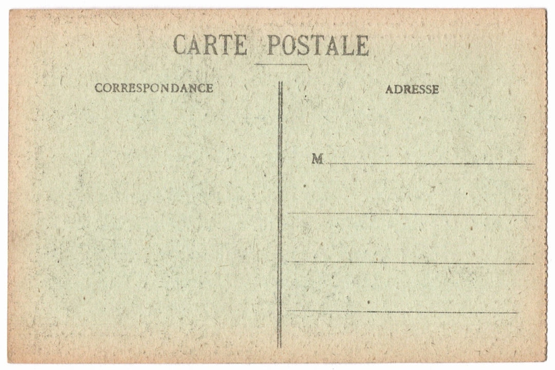 Vintage postcard back.