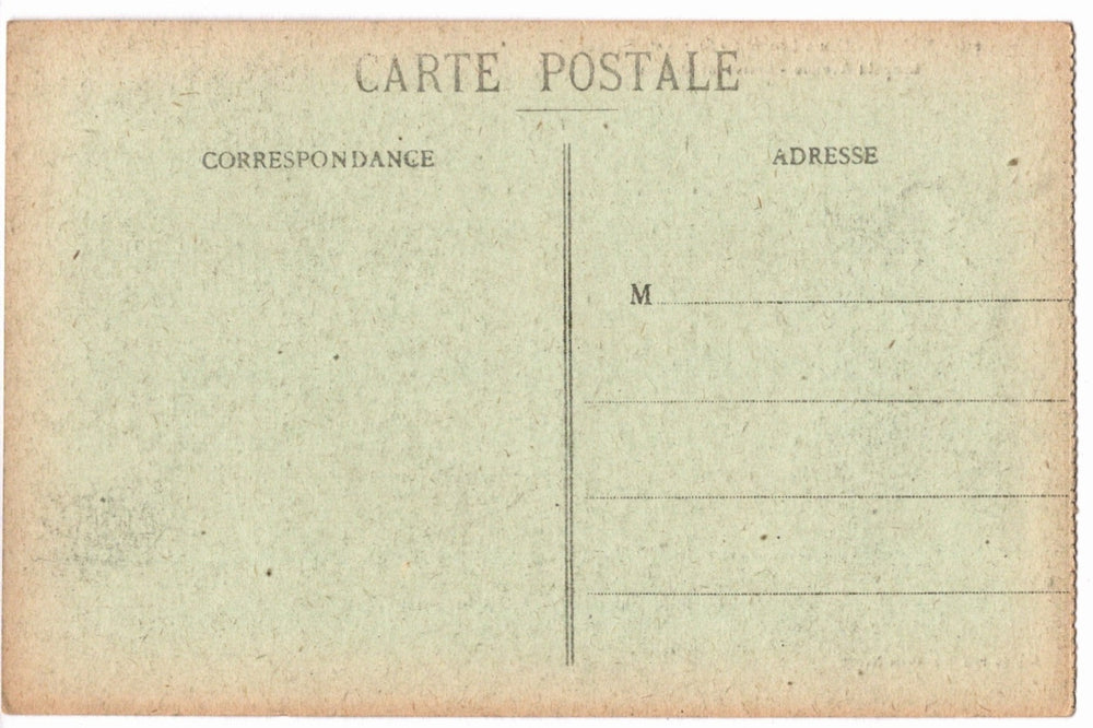 Vintage postcard back.