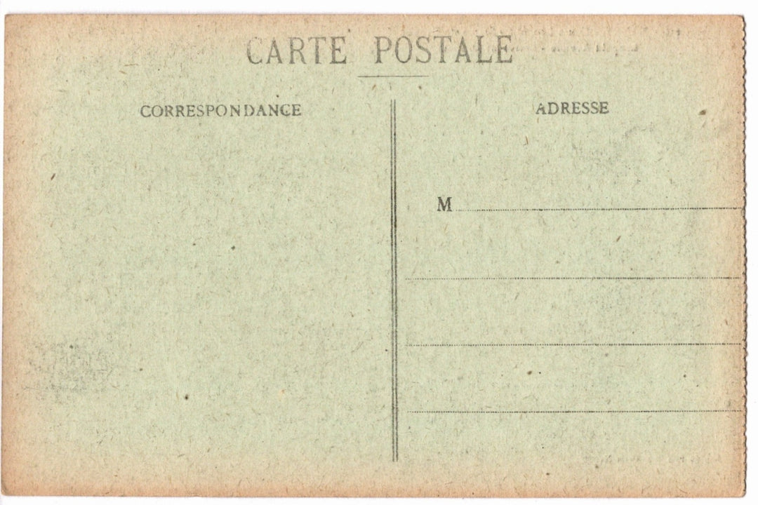 Vintage postcard back.
