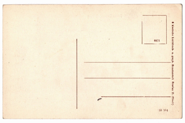 Back of a vintage postcard with printed text.