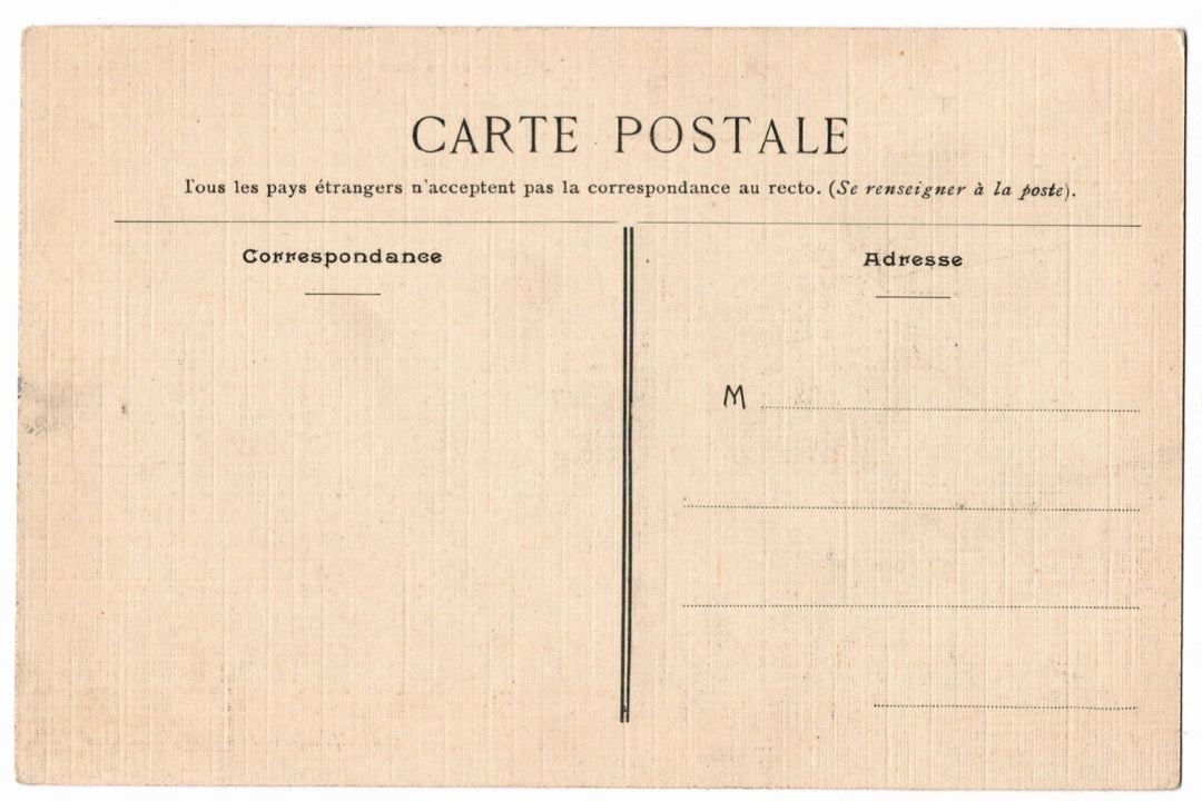 Back of a vintage postcard.