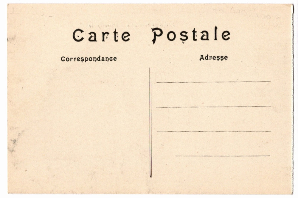 Back of a vintage postcard.