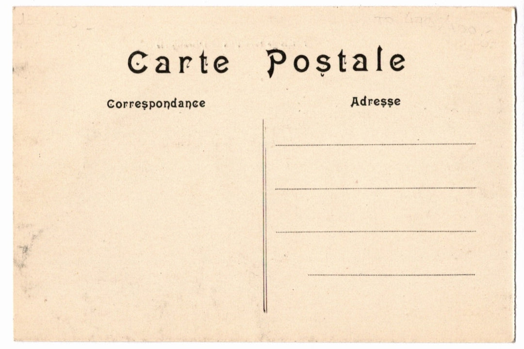 Back of a vintage postcard.