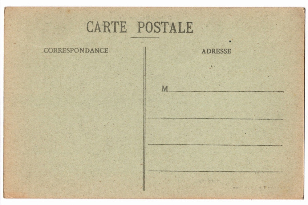 Back of a vintage postcard.
