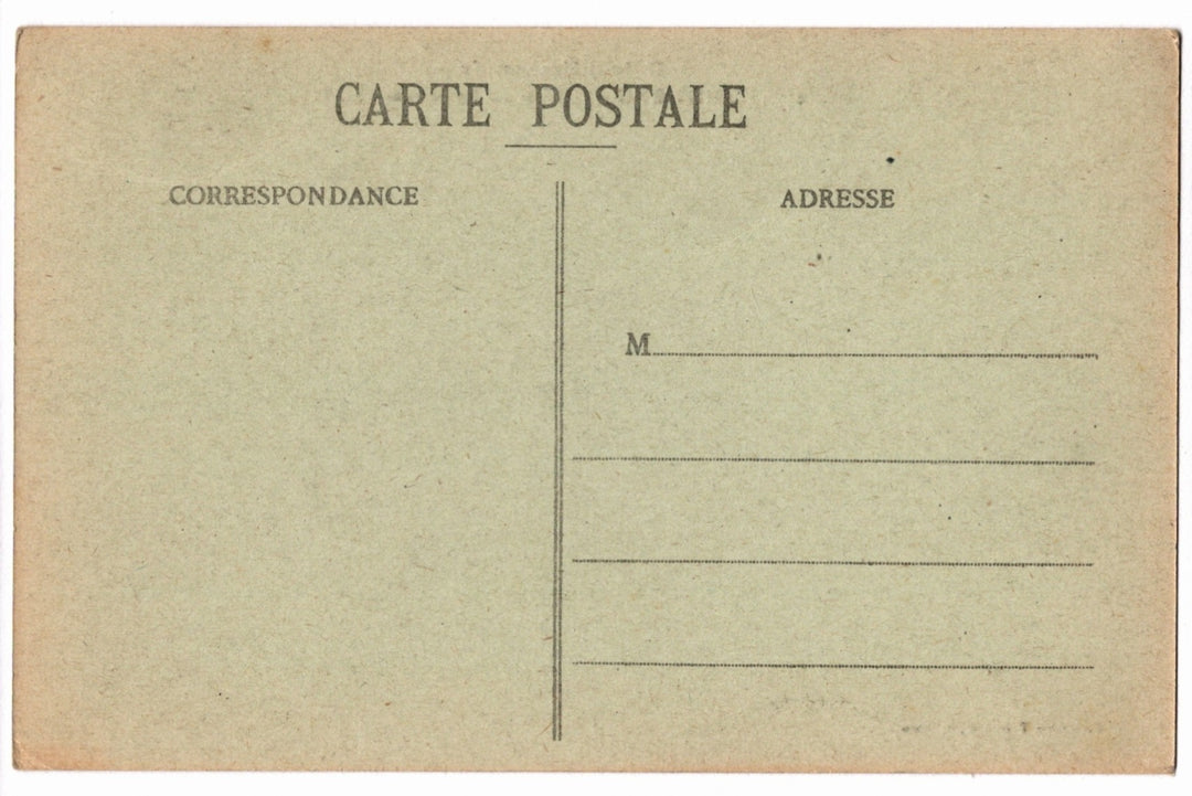 Back of a vintage postcard.