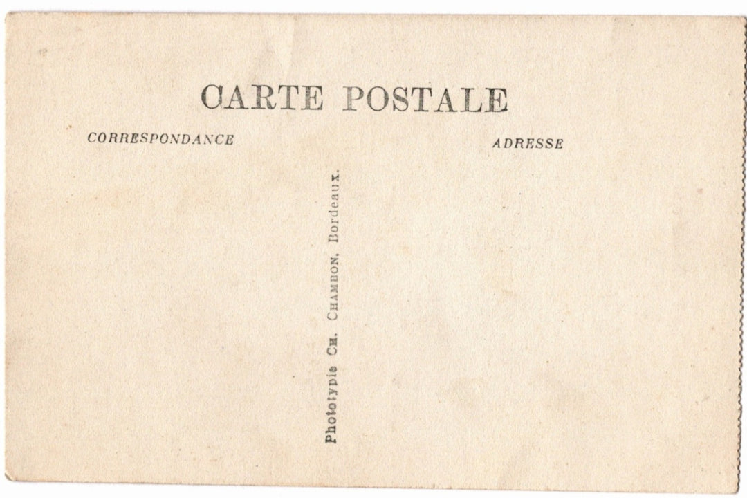 Back of a vintage postcard.