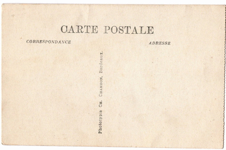 Back of a vintage postcard.