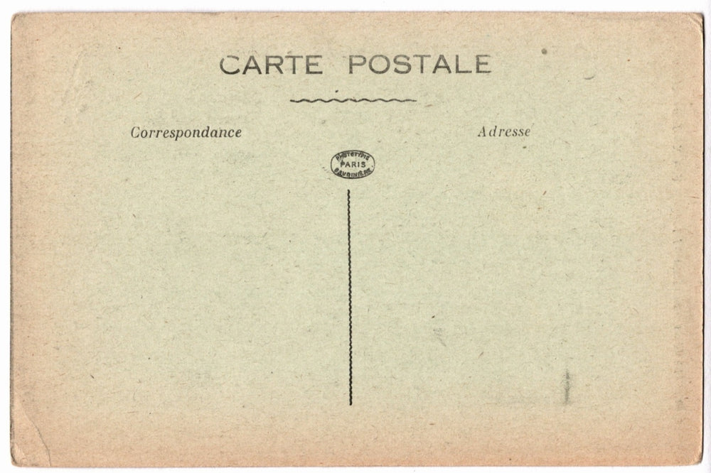 Back of a vintage postcard.