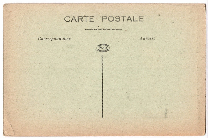 Back of a vintage postcard.