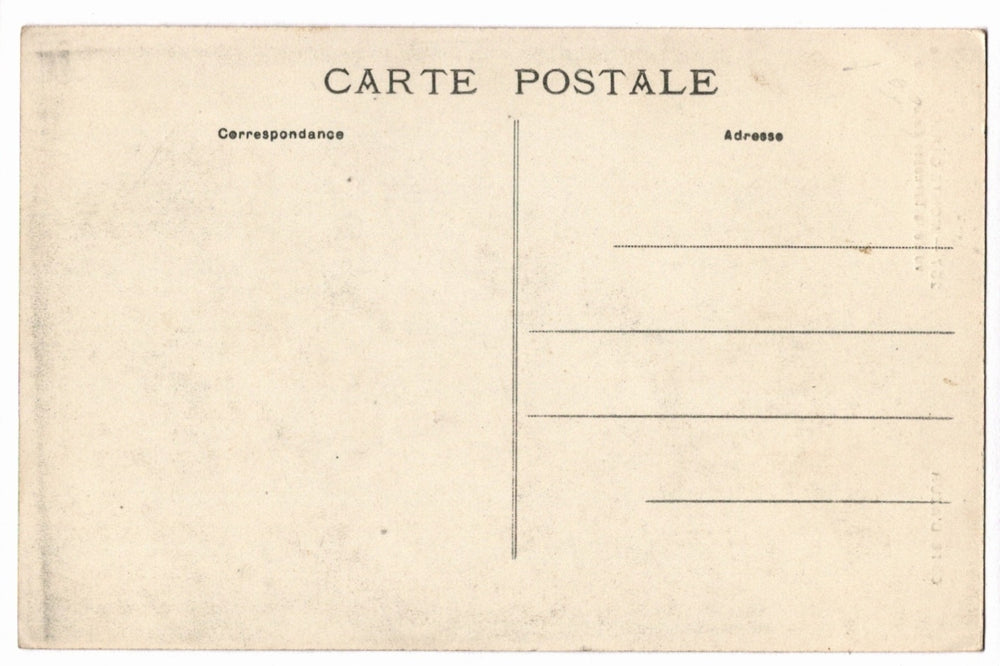 Back of a vintage postcard.
