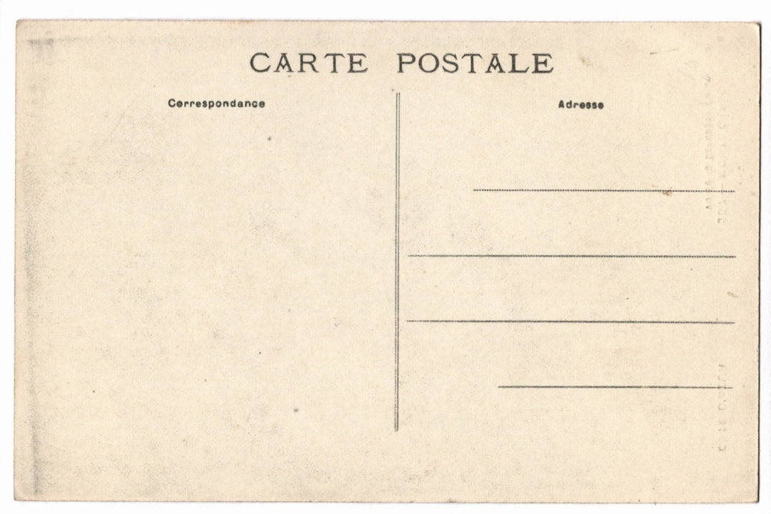 Back of a vintage postcard.