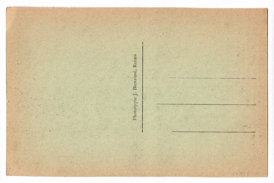 Back of a vintage postcard.