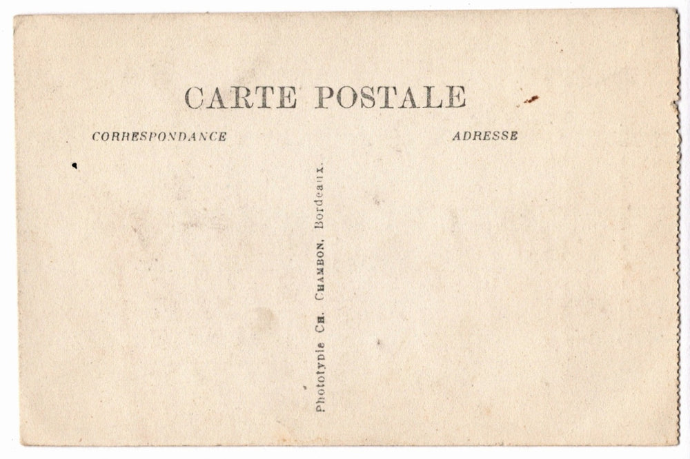 Back of a vintage postcard.