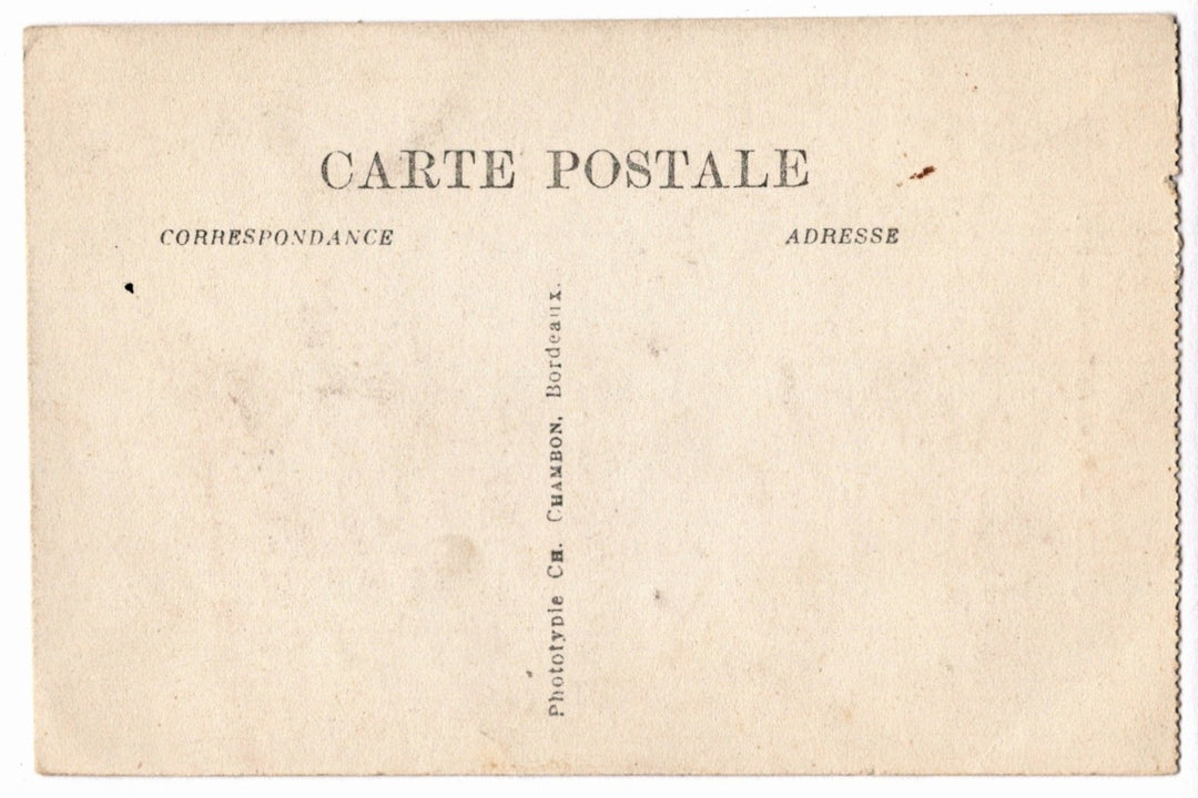 Back of a vintage postcard.
