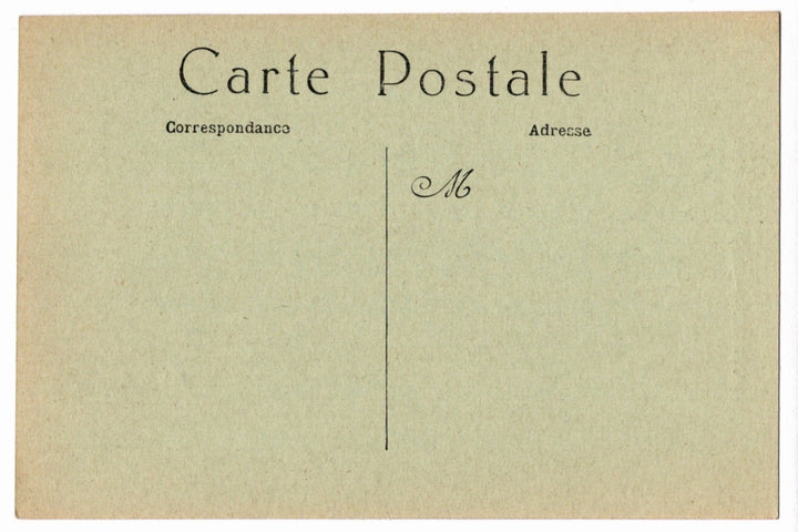 Back of a vintage postcard.