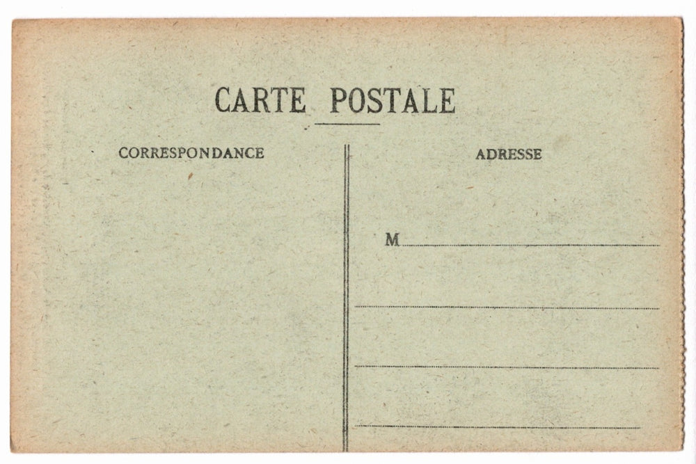 Vintage French postcard with text and address lines.