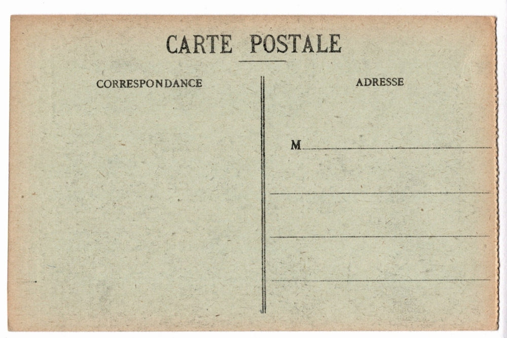 Back of a vintage postcard.