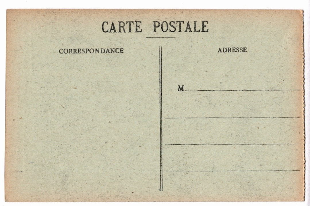 Back of a vintage postcard.