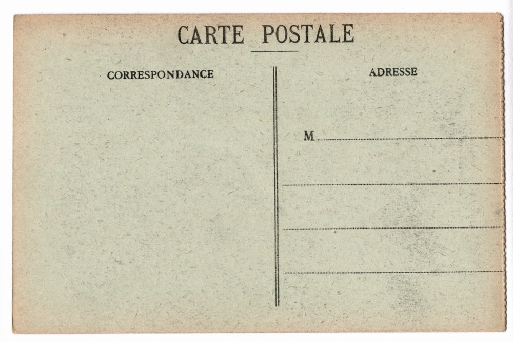 Vintage French postcard with 'Carte Postale' text and address lines.