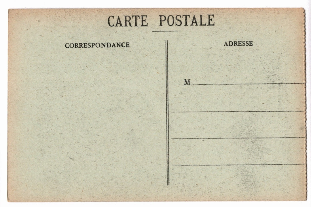 Vintage French postcard with 'Carte Postale' text and address lines.