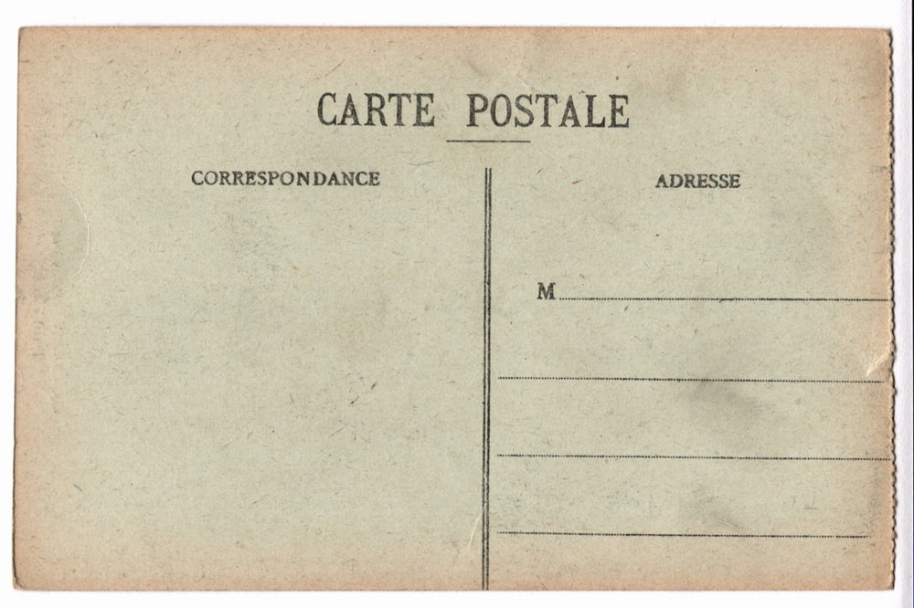 Back of a vintage postcard.
