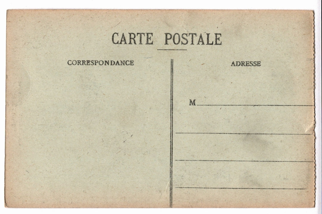 Back of a vintage postcard.