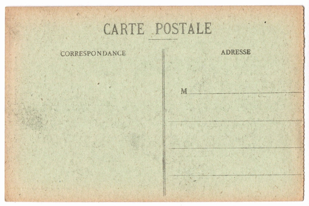 Back of a vintage postcard.