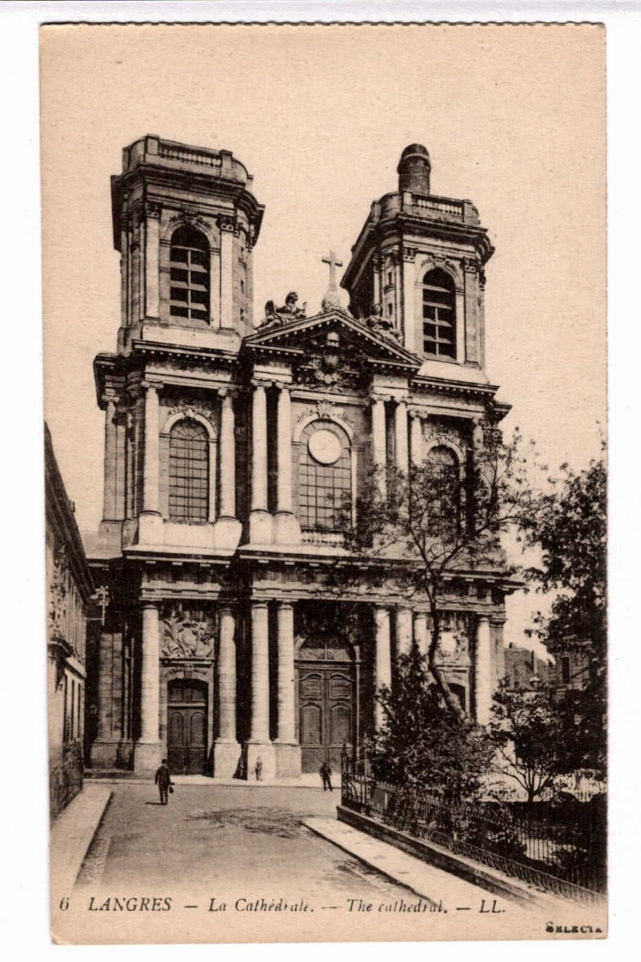 1904 Saint-Mammès Cathedral Langres France Vintage Postcard.