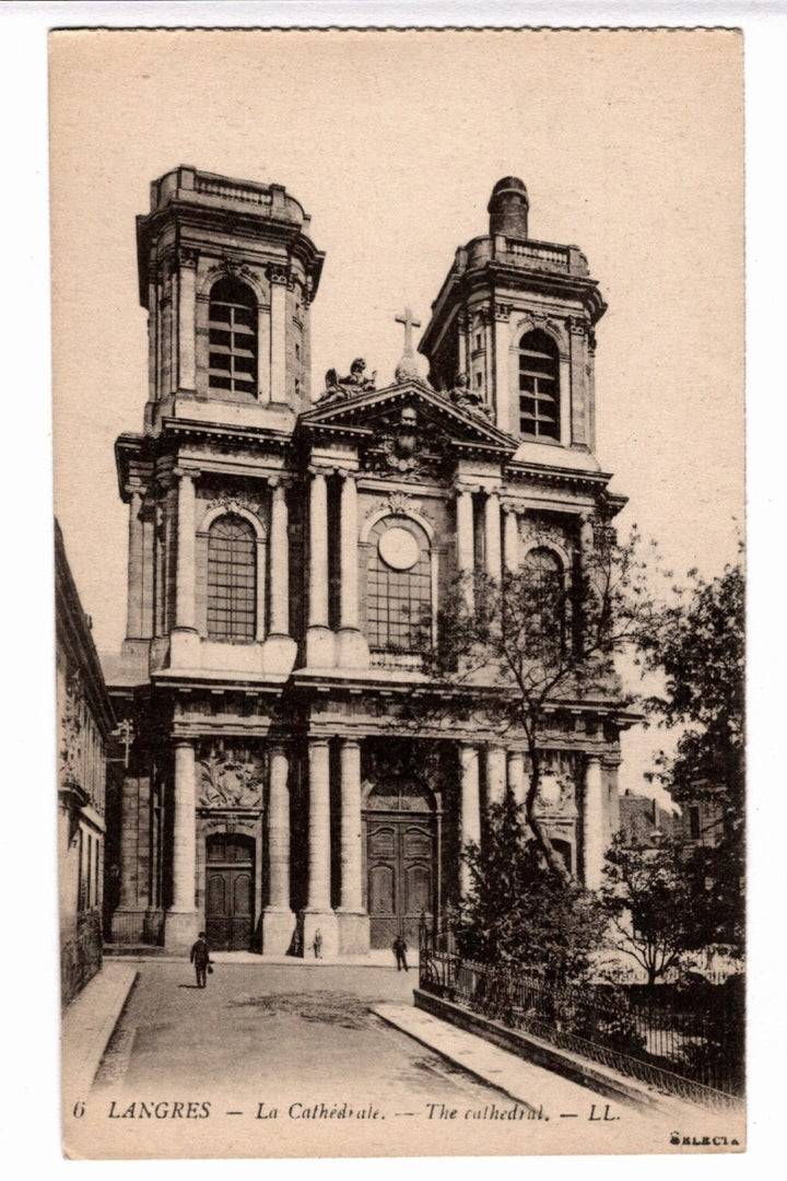 1904 Saint-Mammès Cathedral Langres France Vintage Postcard.