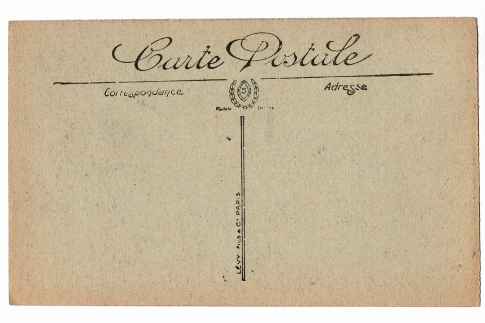 Back of a vintage postcard.