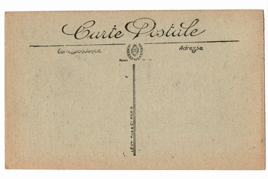 Back of a vintage postcard.