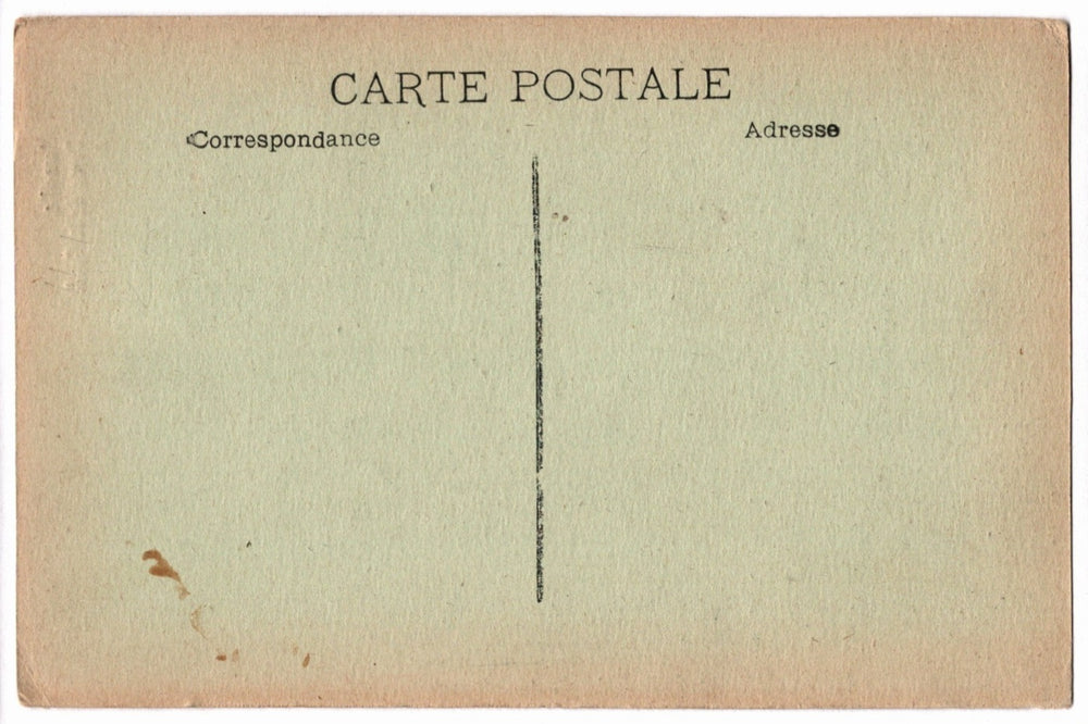 Back of a vintage postcard.