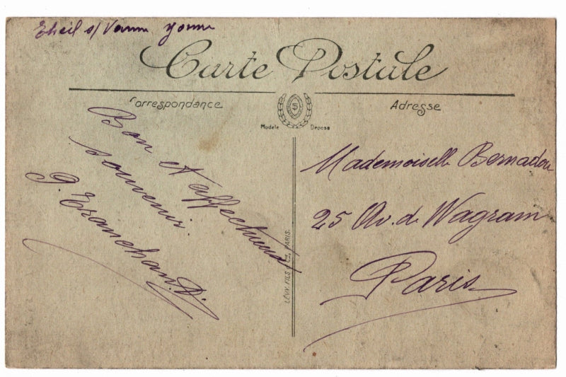 Back of postcard.