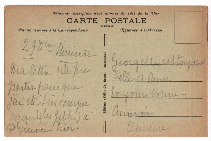 Back of postcard.