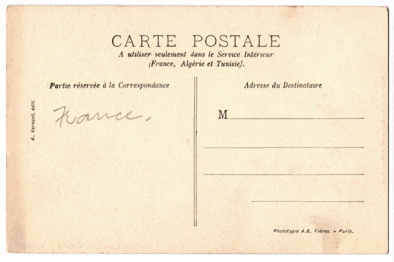 Back of postcard.