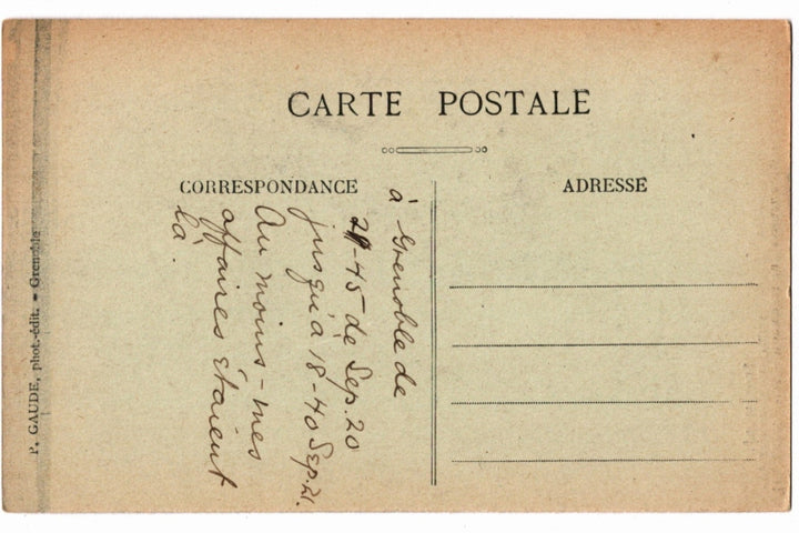Back of postcard.