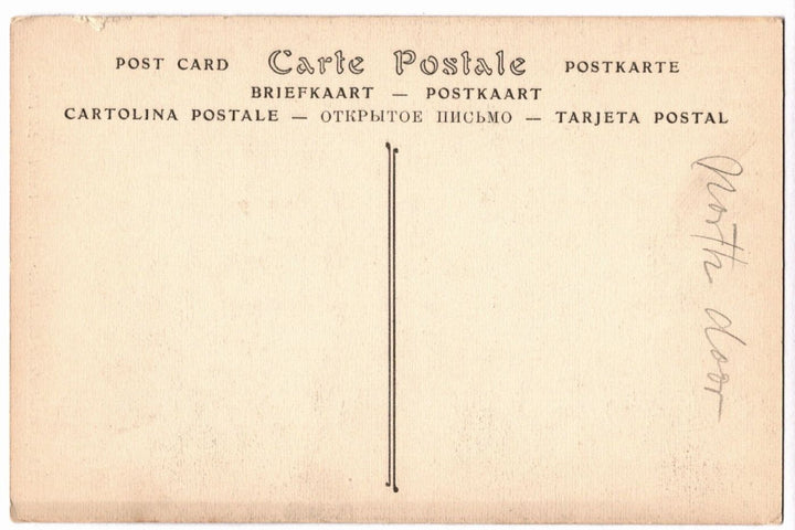 Back of a vintage postcard.