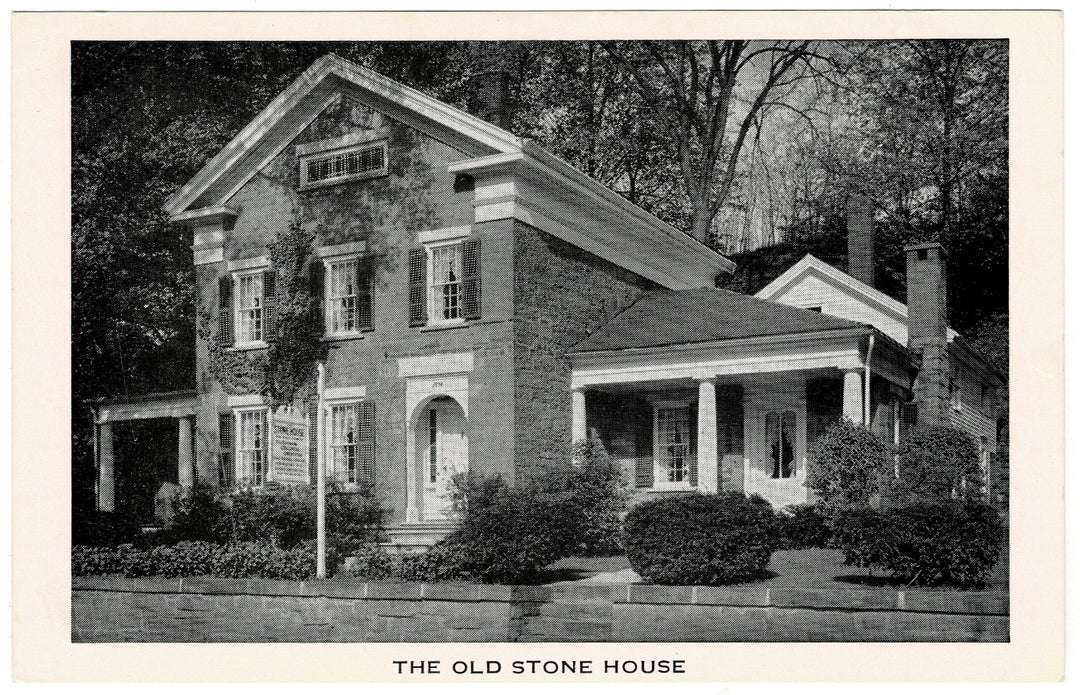Old Stone House N Bennington Vermont Vintage Postcard Cushman Furniture.