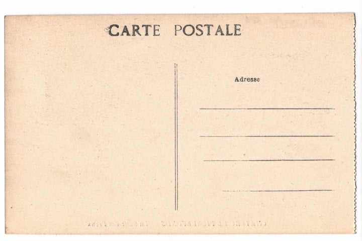 Back of a vintage postcard.